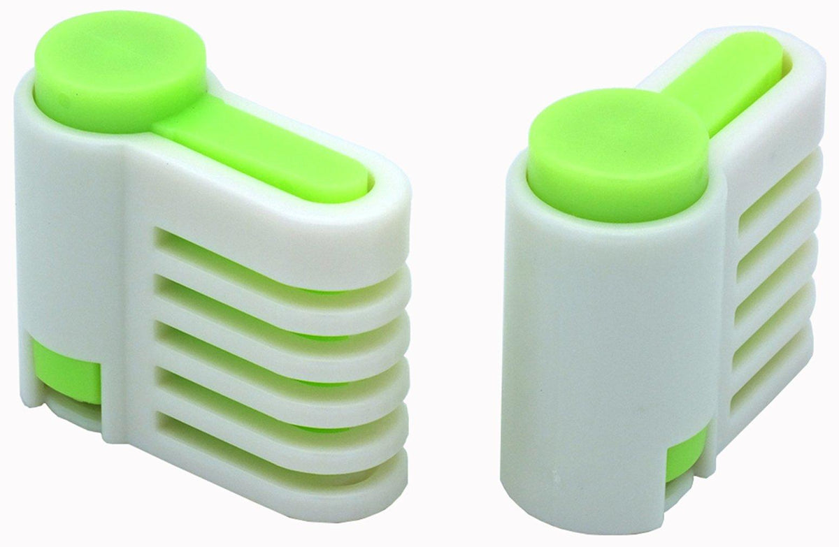 2PCS DIY Cake Slicer, Stratification Auxiliary, Bread Slice, Toast Cut, 5 Layers Leveler Slicer, Kitchen Fixator Tool (2, Green)