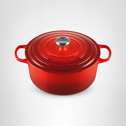 Le Creuset Enameled Cast Iron Signature Round Dutch Oven, 2 qt., Cerise
