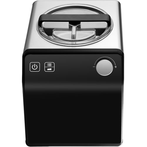 VEVOR Upright Automatic Ice Cream Maker with Built-in Compressor, 2 Quart No Pre-freezing Fruit Yogurt Machine, Stainless Steel Electric Sorbet Maker, 4 Modes Gelato Maker with Digital Display & Timer