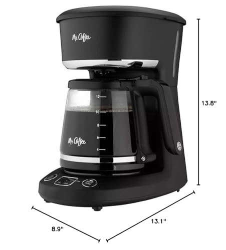 Mr. Coffee® 12-Cup Programmable Coffeemaker, Brew Now or Later