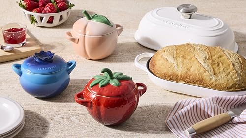 Le Creuset Stoneware Strawberry Mini Cocotte, 19 oz., Cerise