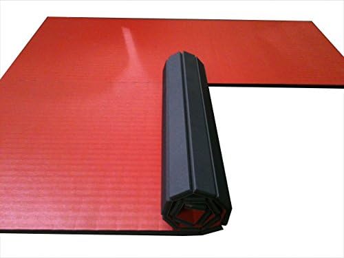 Dollamur 10'x10'x1.25" Martial Arts Mat, Red, Tatami, FLEXI-Connect®