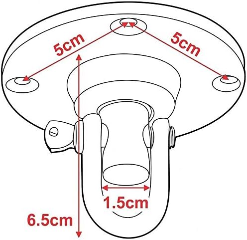 RDX Speed Bag Speedball Swivel, Heavy Duty 360 Multi Direction, Powder Coated Iron Mount Hook for Ceiling and Platform, Boxing Punching Training MMA Muay Thai Equipment Accessories Hanger with Screws
