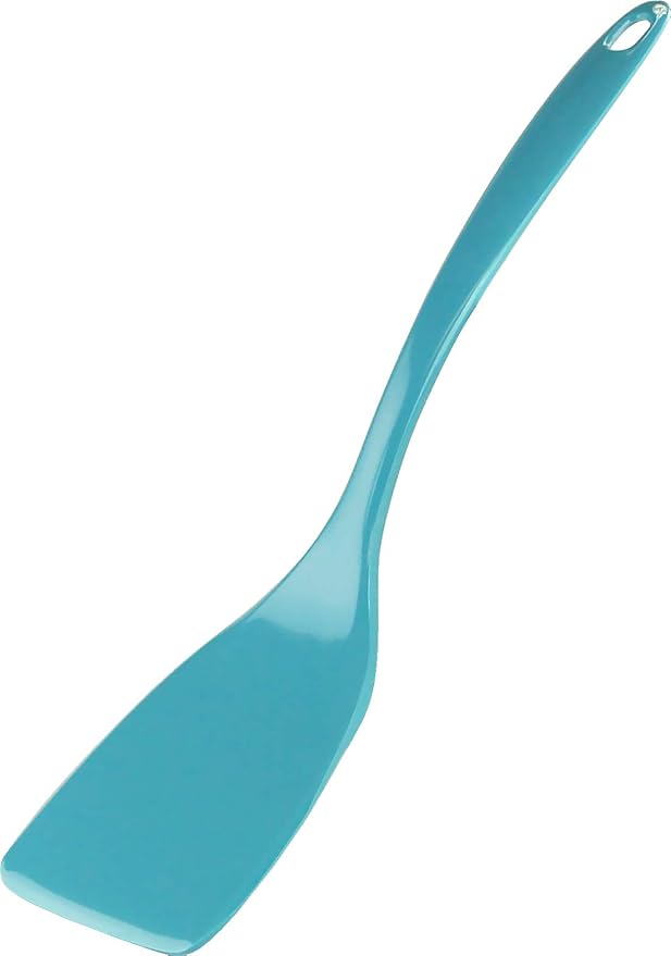 Spatula, Turner for Non-stick pans, Heat Resistant, BPA Free Melamine Utensil with Ergonomic Handle, Flipper, 11 inch, Turquoise