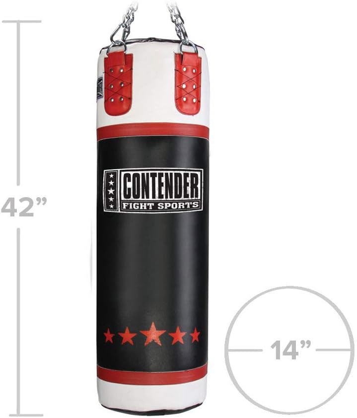 Contender Fight Sports Leather Boxing Punching Heavy Bag (Filled)