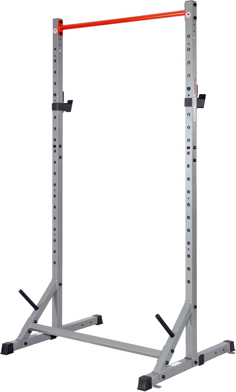 Sunny Health & Fitness Multifunctional Strength Training Home Gym – Complete Workout Equipment with Training Attachments, Optional Squat Stand, Power Rack Cage, Adjustable Incline Bench