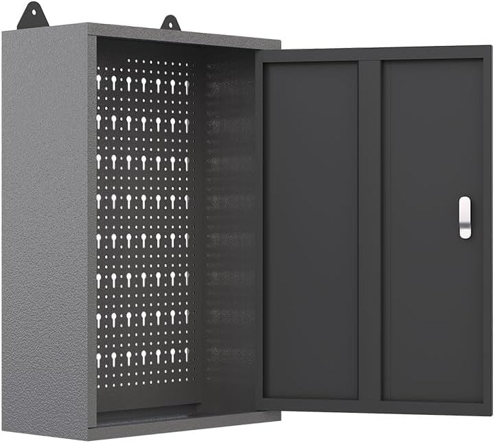 JZD Garage Tool Storage Cabinet System with Wood Worktop, for Maintenance Rooms, Auto Repair Shops