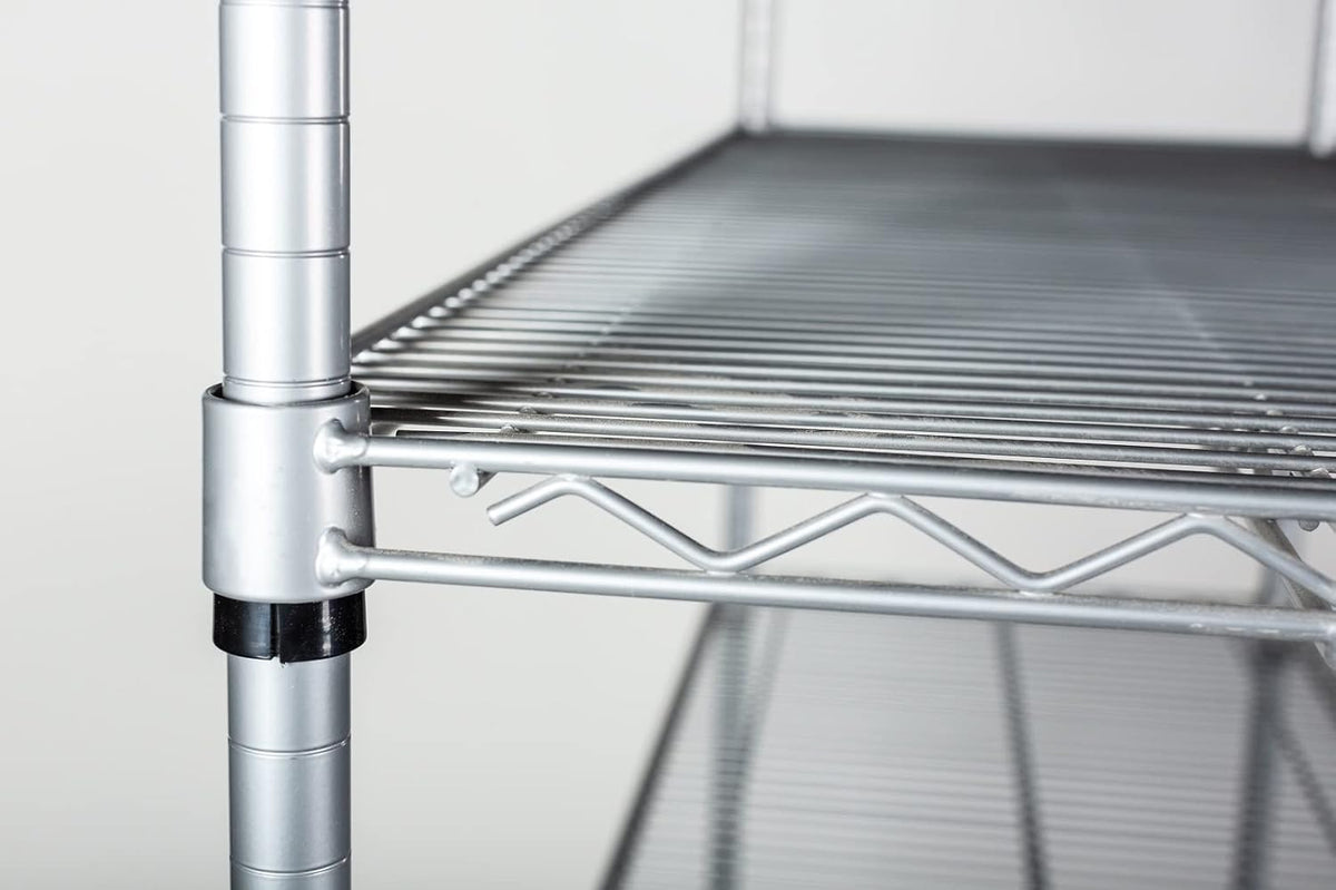 Omega 30" Deep x 72" Wide x 54" High 3 Tier Gray Starter Shelving Unit
