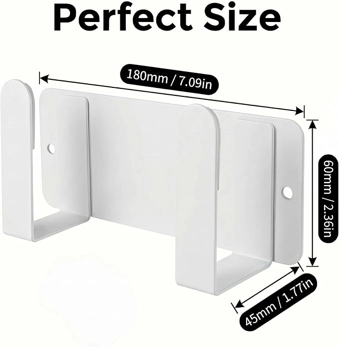 Pot Lid Rack, Wall Mounted 304 Stainless Steel Pan Lid Organizer Holder, Self Adhesive, Kitchen Cooking Utensil Tool (White)