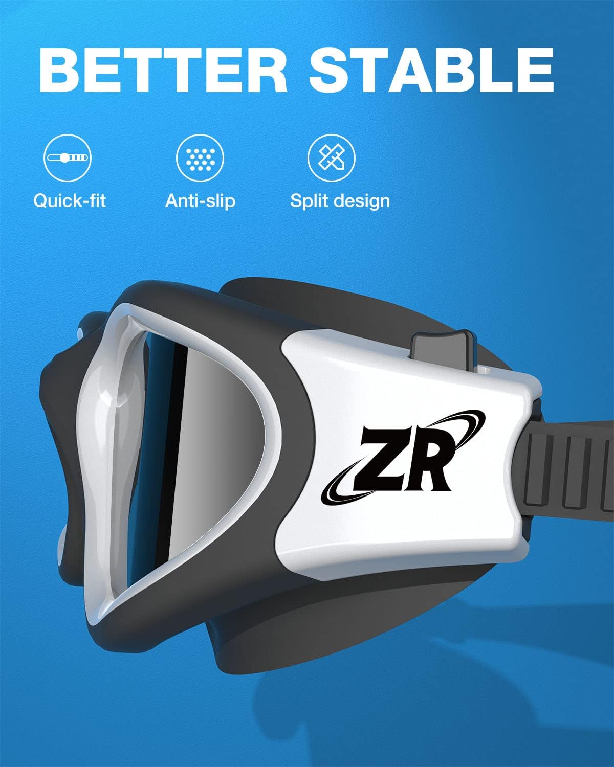 ZIONOR G1 Polarized Swimming Goggles for Unisex Adult Women Anti Fog 100% Anti UV Diving Goggles