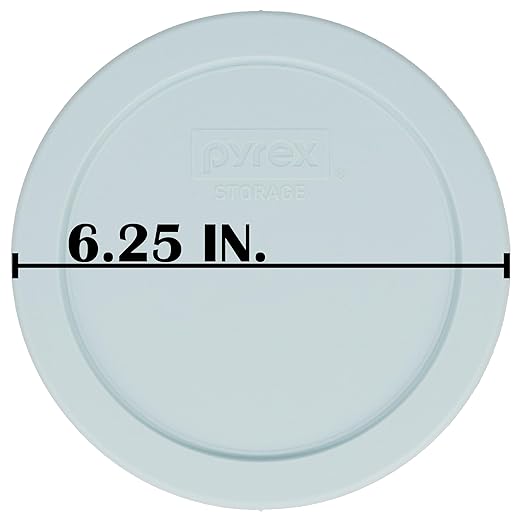 Pyrex 7201-PC Round 4 Cup Storage Lid for Glass Bowls (4, Muddy Aqua)