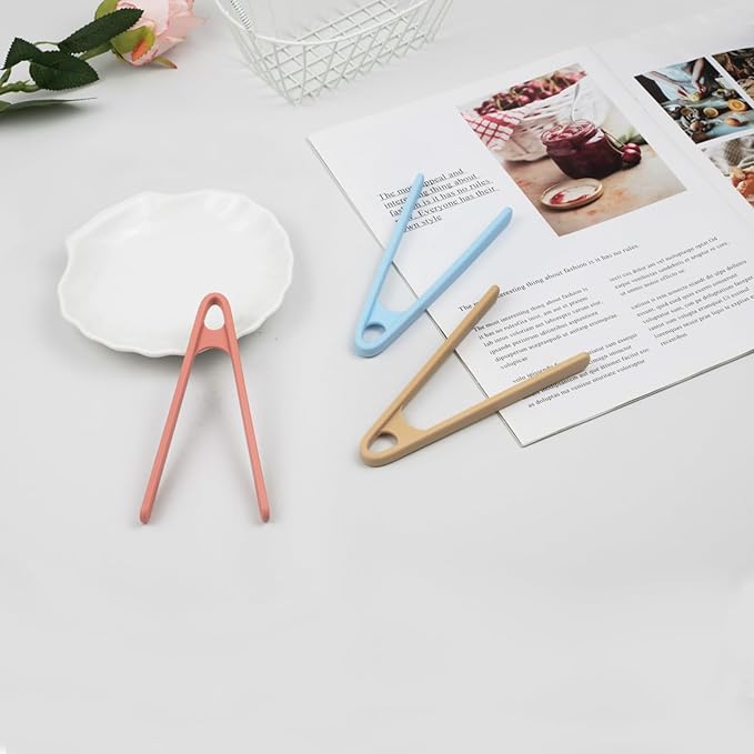 3-Pack Mini Silicone Tongs – 5.5" Small Kitchen Tongs in 3 Colors for Cooking, Serving & Fine Motor Skills