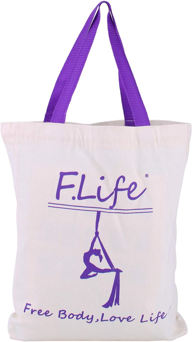 F.Life Aerial Yoga Hammock kit- Yoga Swing Multicolor 5 yards-Flying Yoga Include Daisy Chain,Carabiner and Pose Guide
