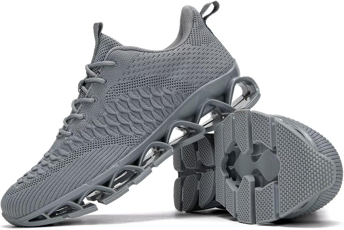 Men's Slip on Walking Running Shoes Blade Tennis Casual Fashion Sneakers Comfort Non Slip Work Sport Athletic Trainer