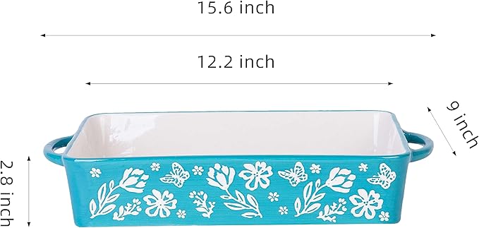 Wisenvoy Casserole Dish 9x13 Baking Pan Casserole Dishes For Oven Baking Dish Ceramic Lasagna Pan Baking Dishes For Oven