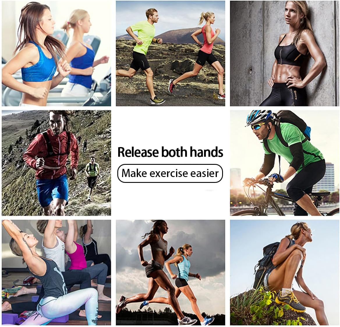Running Phone Armband for Men Women,Universal Arm Bands for Phones Below 8 Inches,Waterproof Cell Phone Armband for Hiking,Running,Cycling,Climbing(Grey M)