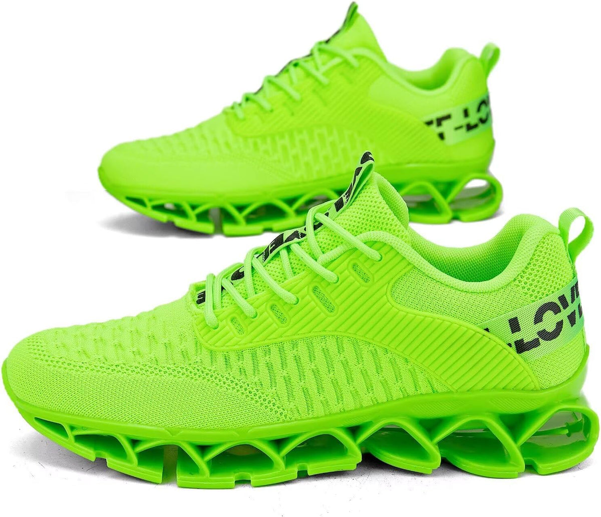 Vooncosir Men's Fashion Sneakers Breathable Mesh Running Shoes Blade Non Slip Soft Sole Casual Athletic Walking Shoes