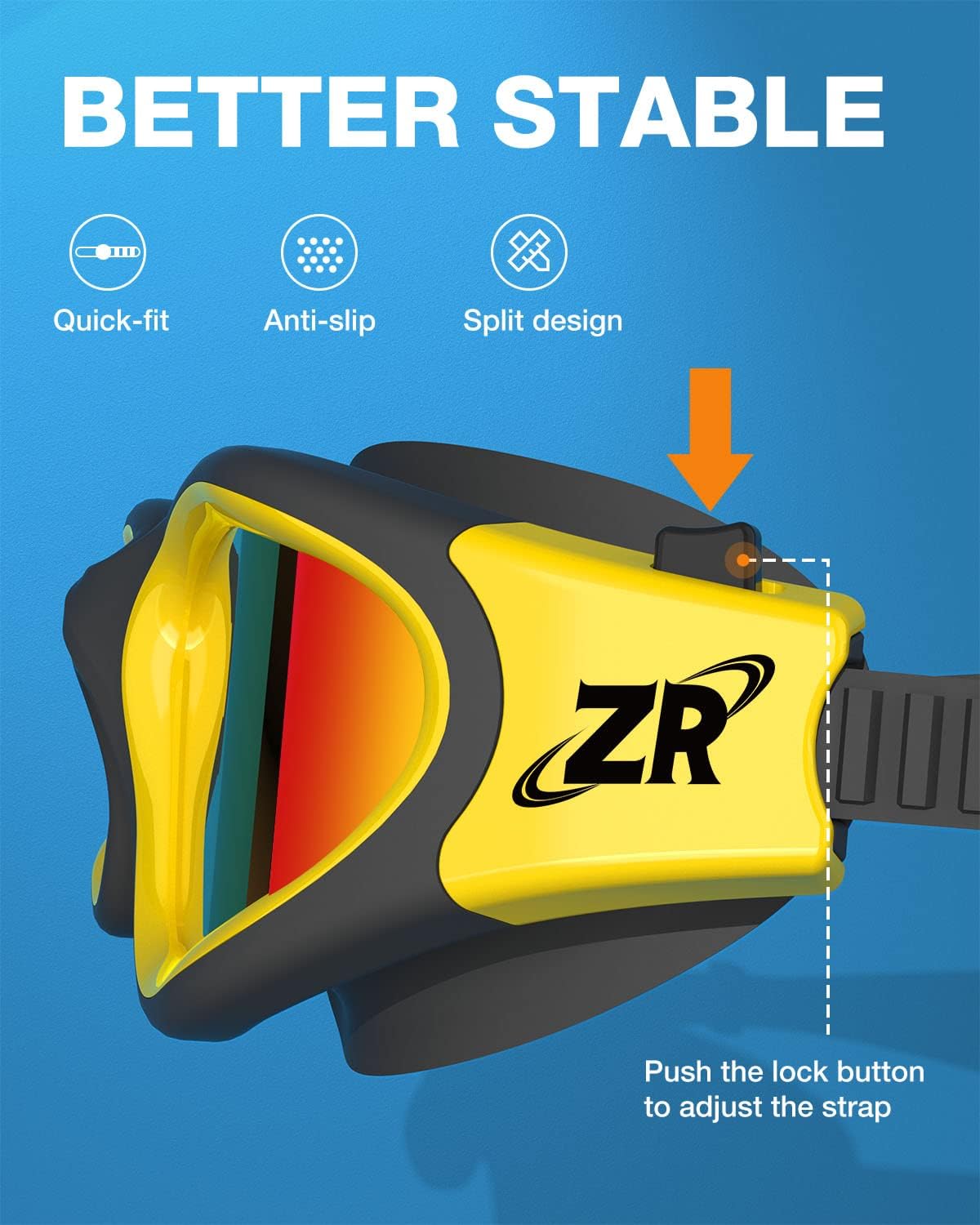 ZIONOR G1 Polarized Swimming Goggles for Unisex Adult Women Anti Fog 100% Anti UV Diving Goggles