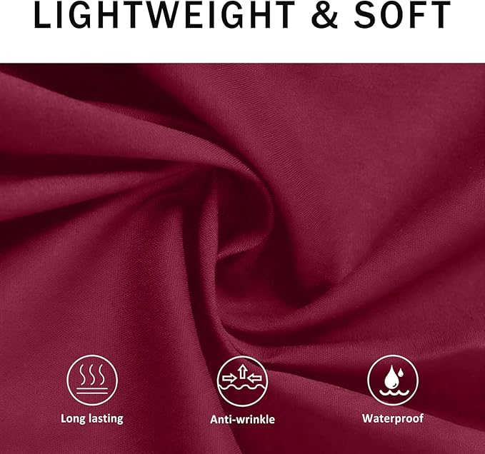 BOHARERS Waist Apron with 3 Pockets 12 Pack - Red Waitress Server Short Apron