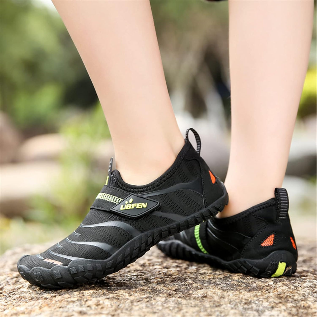 UBFEN Water Shoes for Kids Boys Girls Aqua Socks Barefoot Beach Sports Swim Pool Quick Dry Lightweight Toddler Little Big Kid