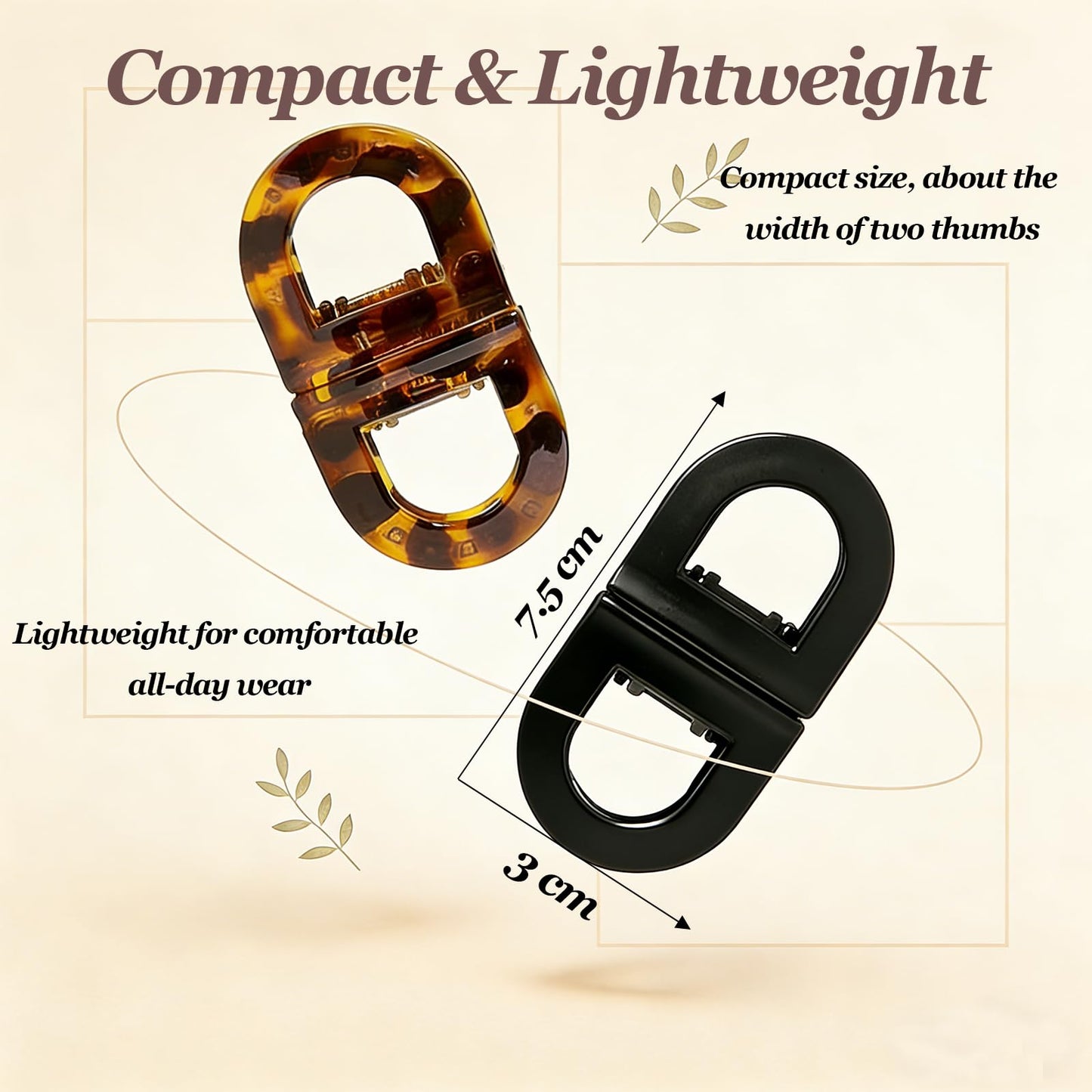 Magnetic Hair Clips – Strong Hold No-Slip Magnetic Hair Styling Clips for Women, Seamless 2-in-1 Design for Easy Everyday Hairstyles, Clip No Crease, Perfect for Daily Hair Styling(2.95 in*1.18 in)