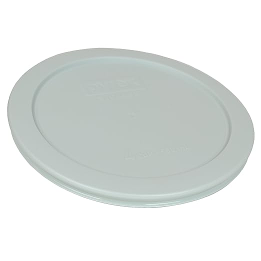 Pyrex 7201-PC Round 4 Cup Storage Lid for Glass Bowls (2, Muddy Aqua)