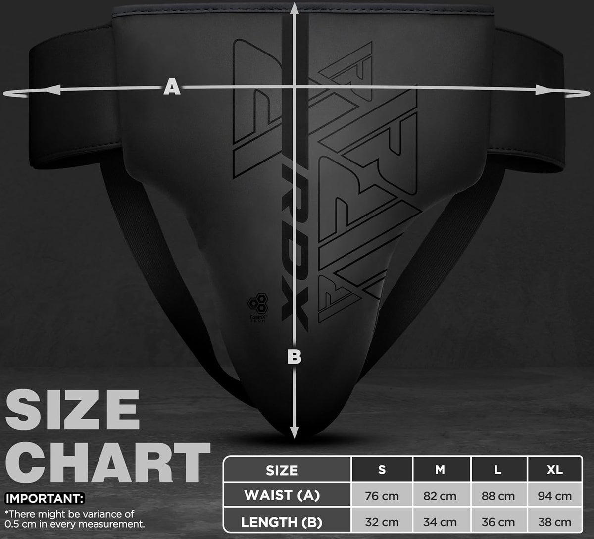 RDX Groin Protector for Boxing, Muay Thai, Kickboxing and MMA Fighting, Maya Hide Leather Abdo Gear for Martial Arts Training, Men Jockstrap Abdominal Protector for Sparring, Taekwondo and Grappling