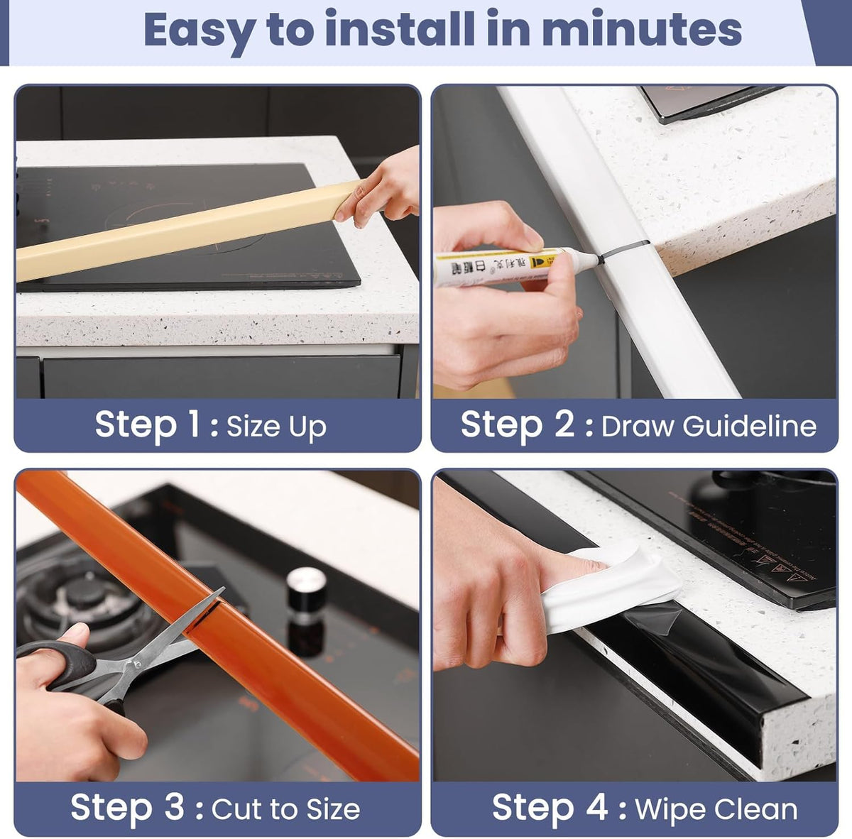 2PCS Wall Corner Protectors Guards - Self Adhesive Corner Protector & Corner Guards for Walls Edge Protection, Easy to Apply - No Tools Needed(Pure White, 35.4"x1.18")