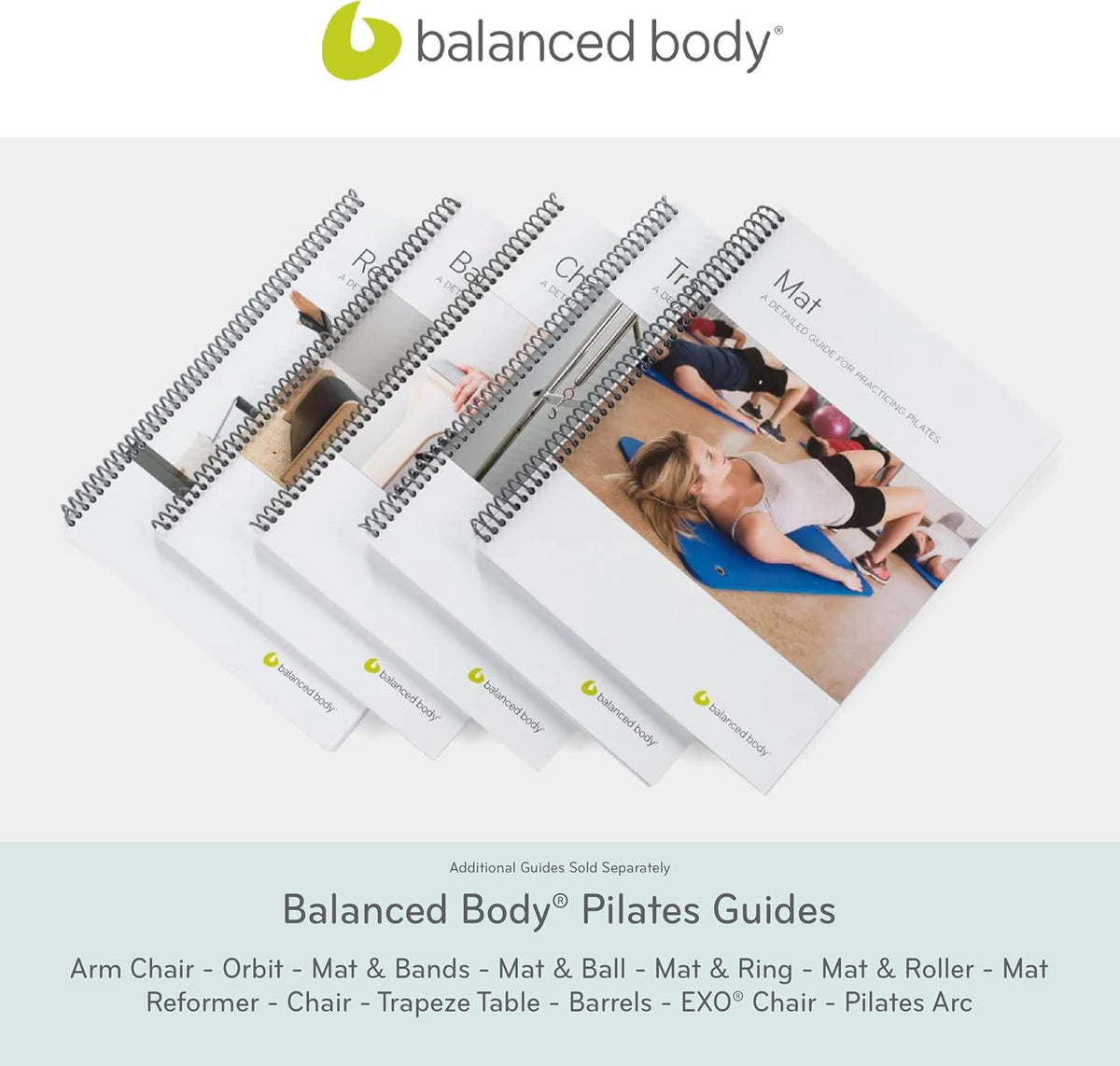 Balanced Body Mat and Bands Guide, Pilates Mat and Bands Guide for Workout Equipment, for Home Gym or Studio Use