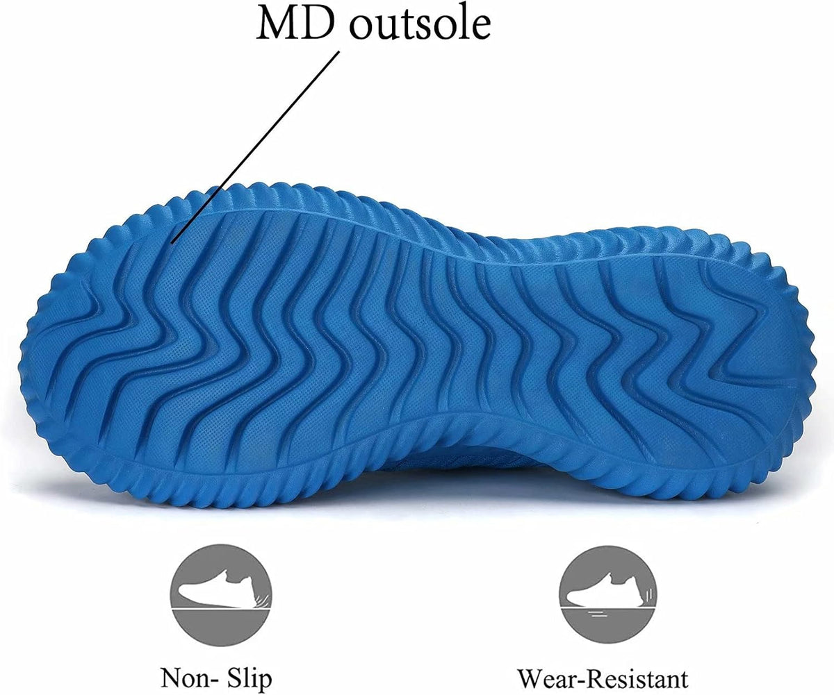 Mens Slip On Running Shoes Athletic Walking Trainers Lightweight Breathable Mesh Tennis Sneakers