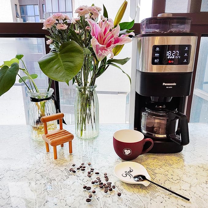 Coffee Spoon Rest, Small Ceramic Coffee Spoon Holder, Porcelain Spoon Holder, Ceramic Spoon Rest for Tablespoon,Teaspoon,Bar Spoon,Coffee Bar Accessories (Spoon Rest+Black Spoon)