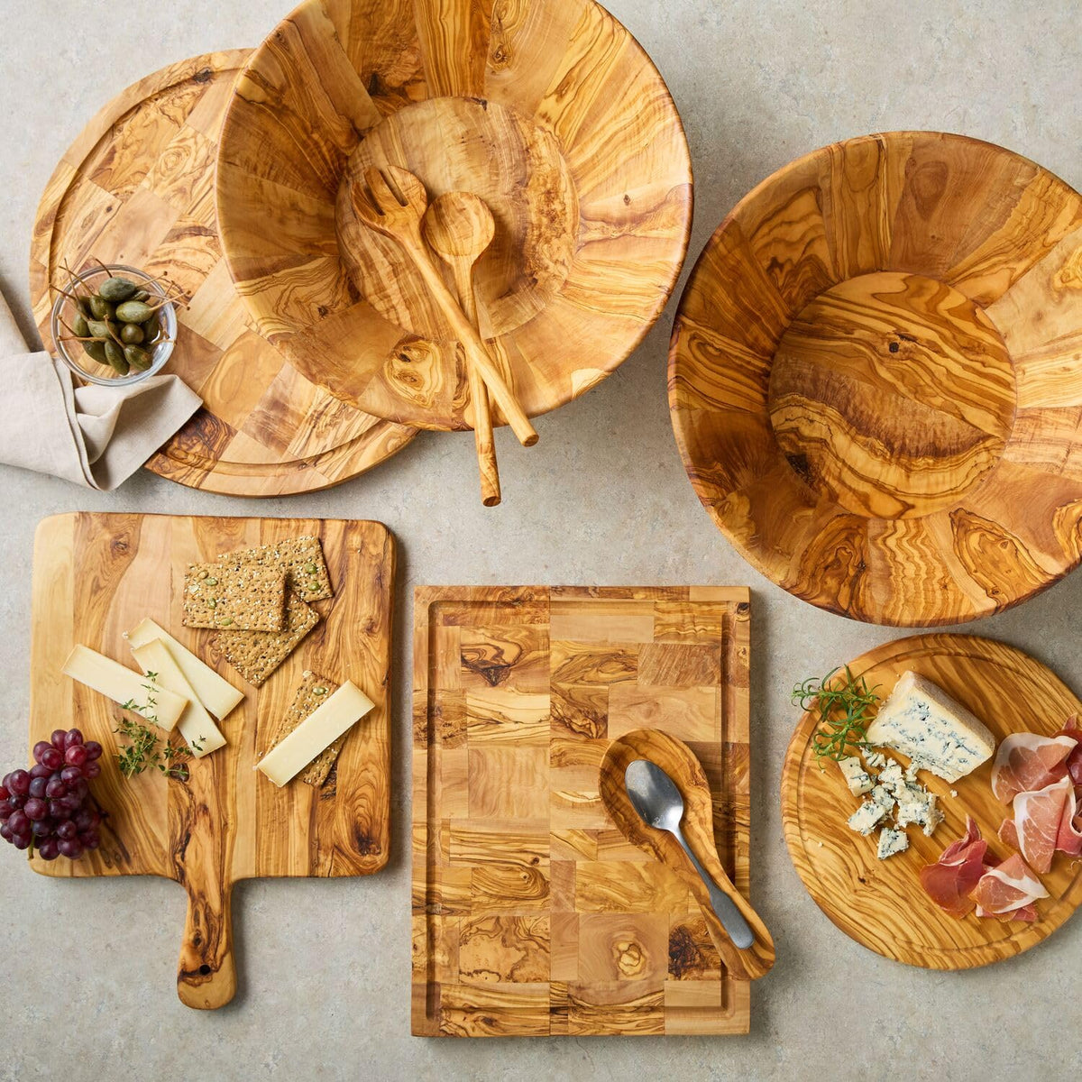 Sur La Table Olivewood Spoon Rest, Tan