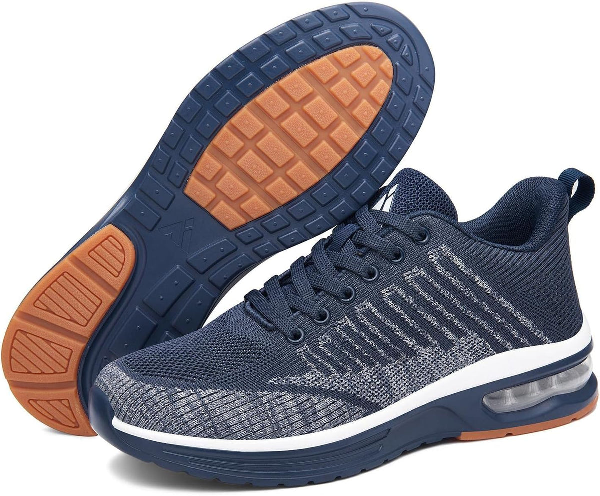 Mishansha Running Shoes for Men Sneakers Air Cushion Walking Shoes Comfortable Tennis Shoes Breathable Trail Running Shoes US Men 7.5-15