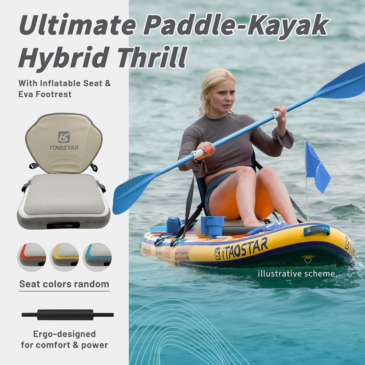 City Park 12'×35" Extra Wide Paddle Board with Seat, One-Stop Premium SUP Board Gears, Tailored 5 Fins, Stable Inflatable Stand Up Paddle Boards for Youth/Adults of All Levels