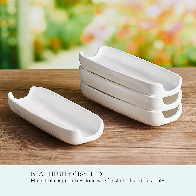 Pfaltzgraff Callie Stoneware Corn Dishes, Set Of 4, White