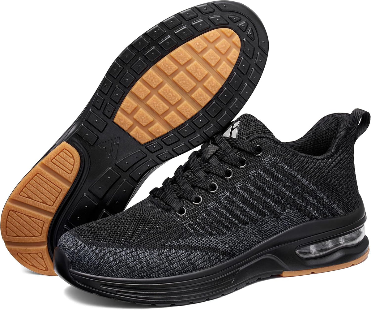 Mishansha Running Shoes for Men Sneakers Air Cushion Walking Shoes Comfortable Tennis Shoes Breathable Trail Running Shoes US Men 7.5-15