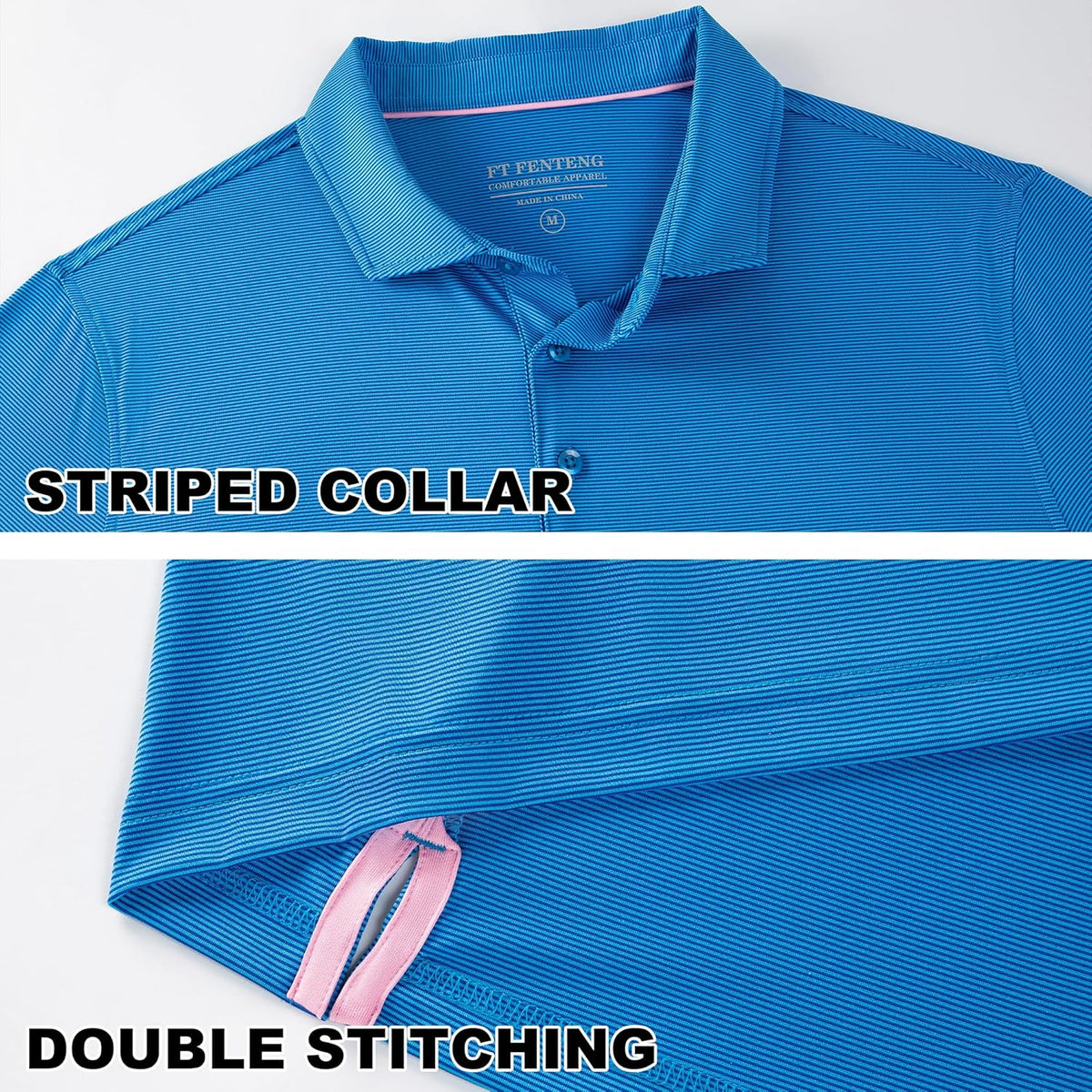 Mens Polo Shirts Short Casual Solid Stylish Dry Fit Performance Designed Collared Golf Polo Shirts for Men