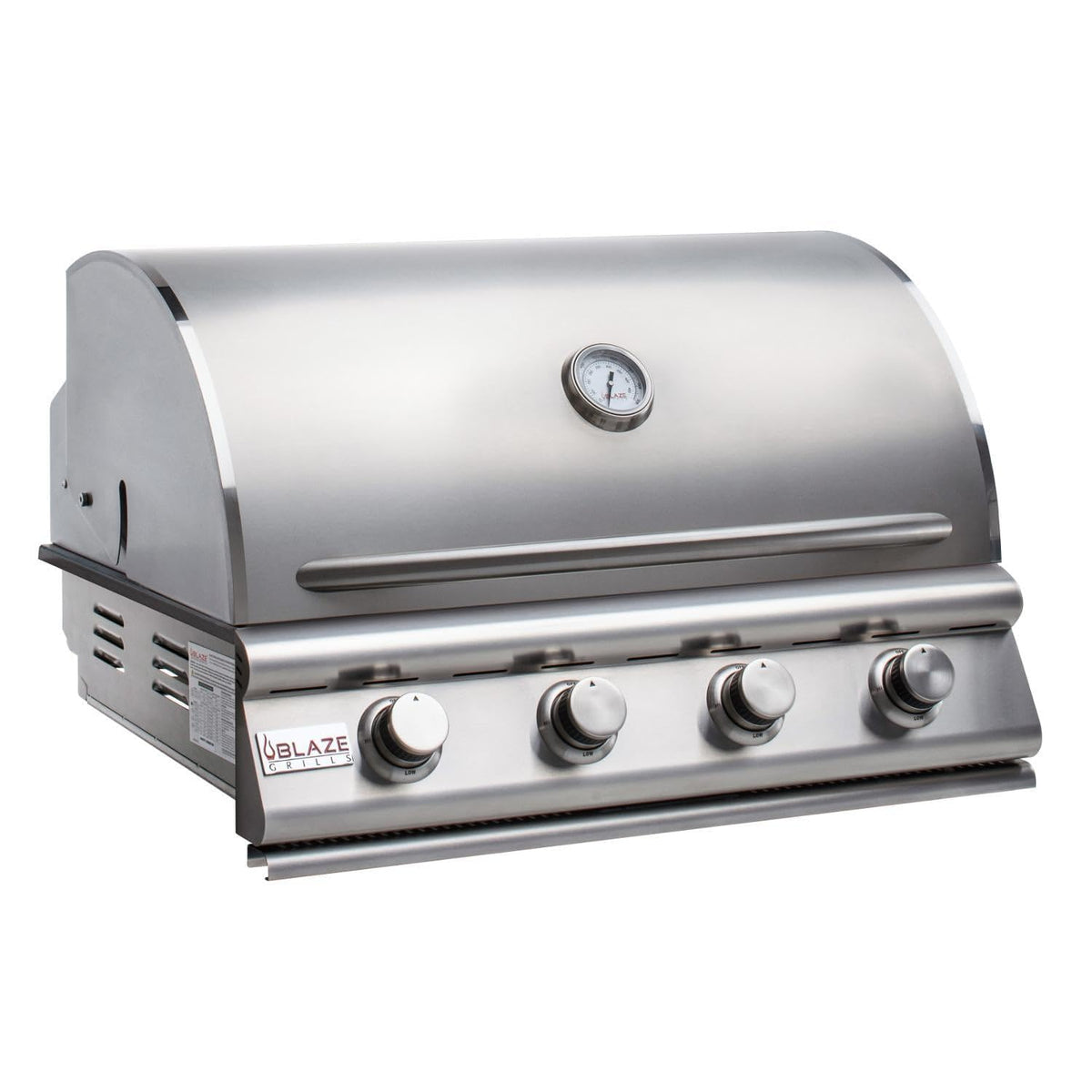 Blaze Prelude LBM 4-Piece 32-Inch Propane Outdoor Kitchen Package w/Double Side Burner & Refrigerator - BLZ-4LBM126-LP-4PC-SC