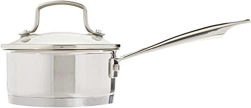 Cuisinart 8919-14 Professional Series 1-Quart Saucepan with Cover, Stainless Steel, Mirror Finish