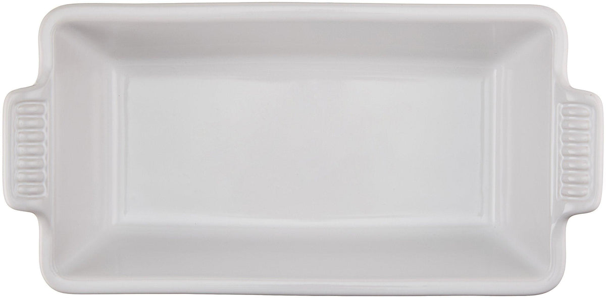 Le Creuset Stoneware Heritage Loaf Pan, 9" x 5" x 3" (1.5 qt.), White