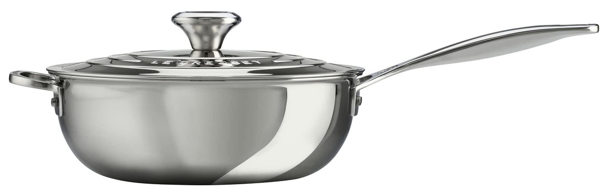 Le Creuset Tri-Ply Stainless Steel 3.5 Quart Saucier Pan
