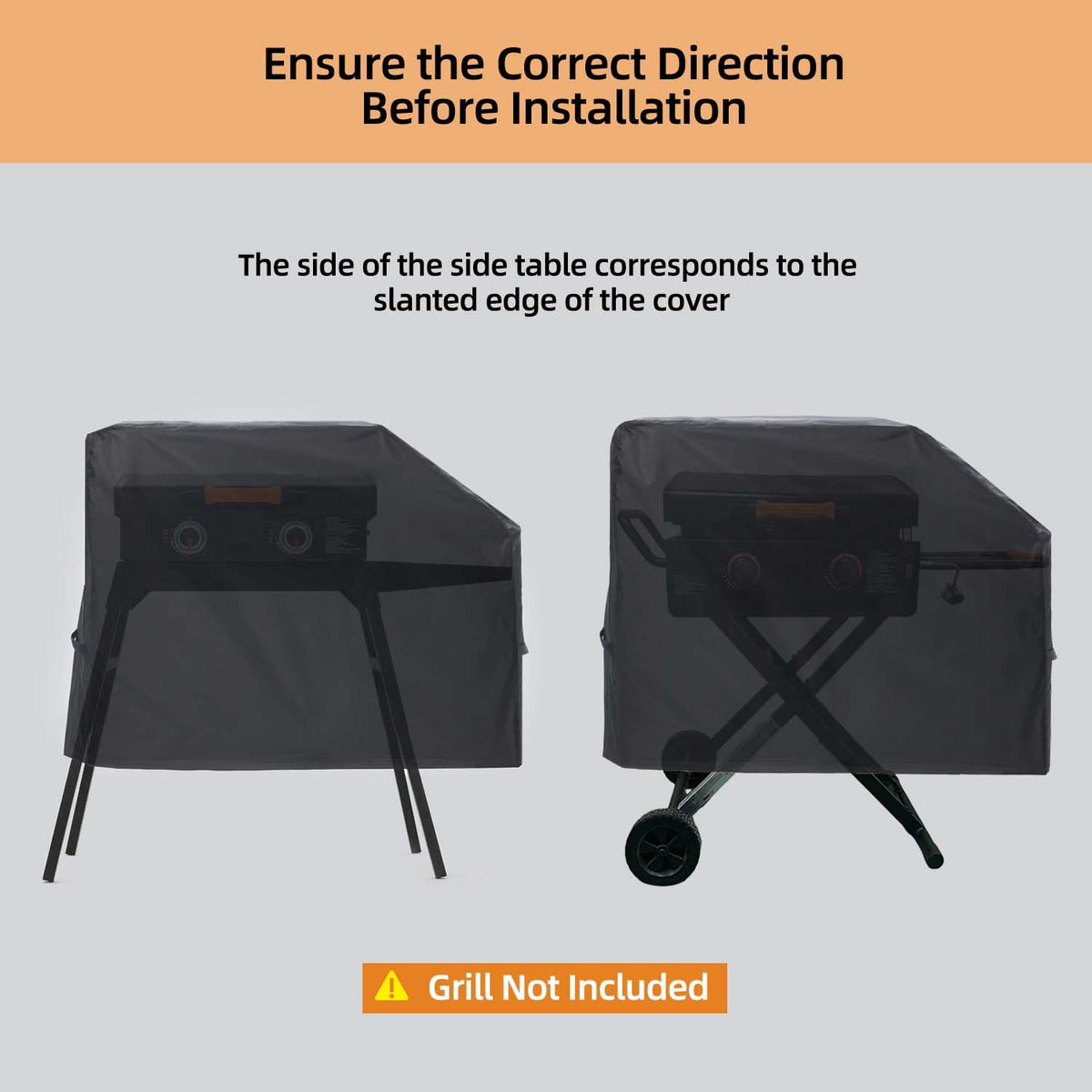 NOELIFE Grill Cover for Blackstone 22 inch Griddle with Hood and Stand, Waterproof Griddle Accessories for Blackstone 17 and 22 inch, Windproof and UV Resistant (Cover only)
