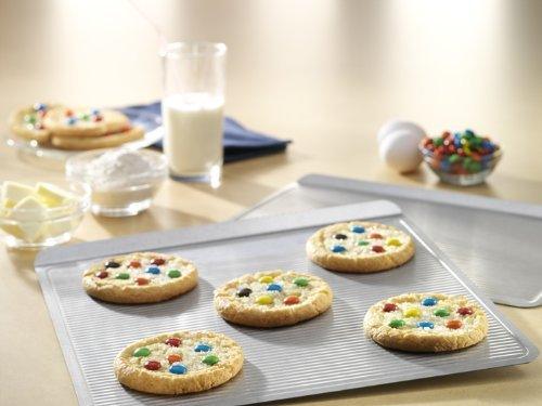USA Pan Bakeware Cookie Sheet, Warp Resistant Nonstick Baking Pan, Made in the USA from Aluminized Steel, Large Set of 2
