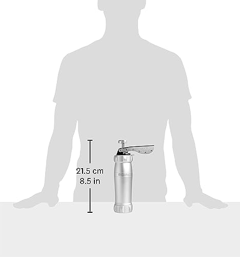 Marcato Biscuit Cookie Press Design Line, Silver. MADE IN ITALY, 20 Shapes, 2 Cookie Sizes, Anodized Aluminum, Easy to Use & Clean, Fast Homemade Cookie Maker