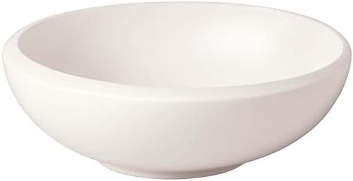Villeroy & Boch NewMoon Individual Bowl for Delicious Desserts or Sauces, Premium Porcelain, White, Dishwasher Safe