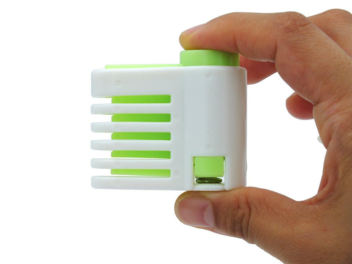 2PCS DIY Cake Slicer, Stratification Auxiliary, Bread Slice, Toast Cut, 5 Layers Leveler Slicer, Kitchen Fixator Tool (2, Green)