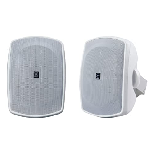 YAMAHA NS-AW190WH 2-Way Indoor/Outdoor Speakers (Pair, White)
