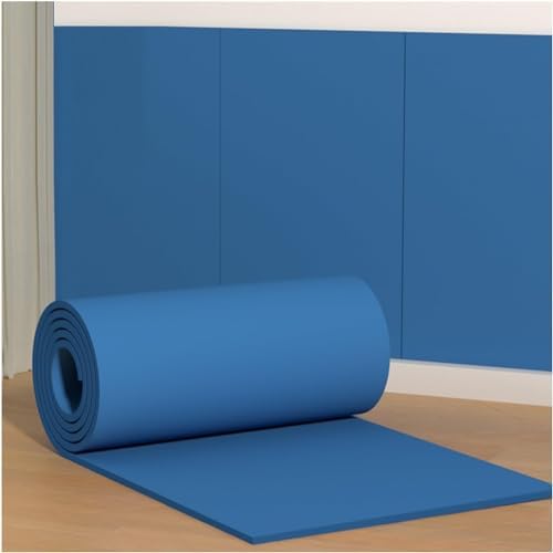 Self-Adhesive Rubber Foam Wall Protectors, 39.3x39.3in Grey Impact-Resistant Shields for Garage & Gym, Wall Guards for Home Safety & Protection