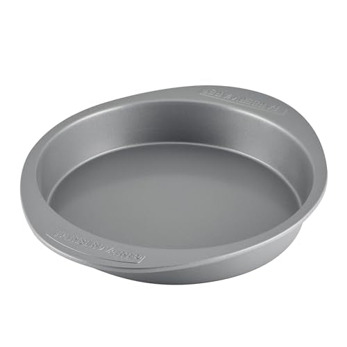 Farberware Nonstick Bakeware Baking Pan / Nonstick Cake Pan, Round - 9 Inch, Gray, 1 Count (Pack of 1)