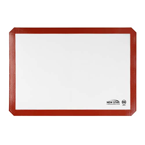 New Star Foodservice 36657 Commercial Grade Silicone Baking Mat Non Stick Pan Liner, 14 x 20 inch (Two-Thirds Size)